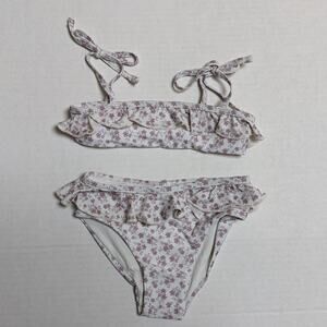 NWT Jamie Kay Mia Bikini Poppy Floral Size 4 Year Flowers Swimsuit 2 Piece